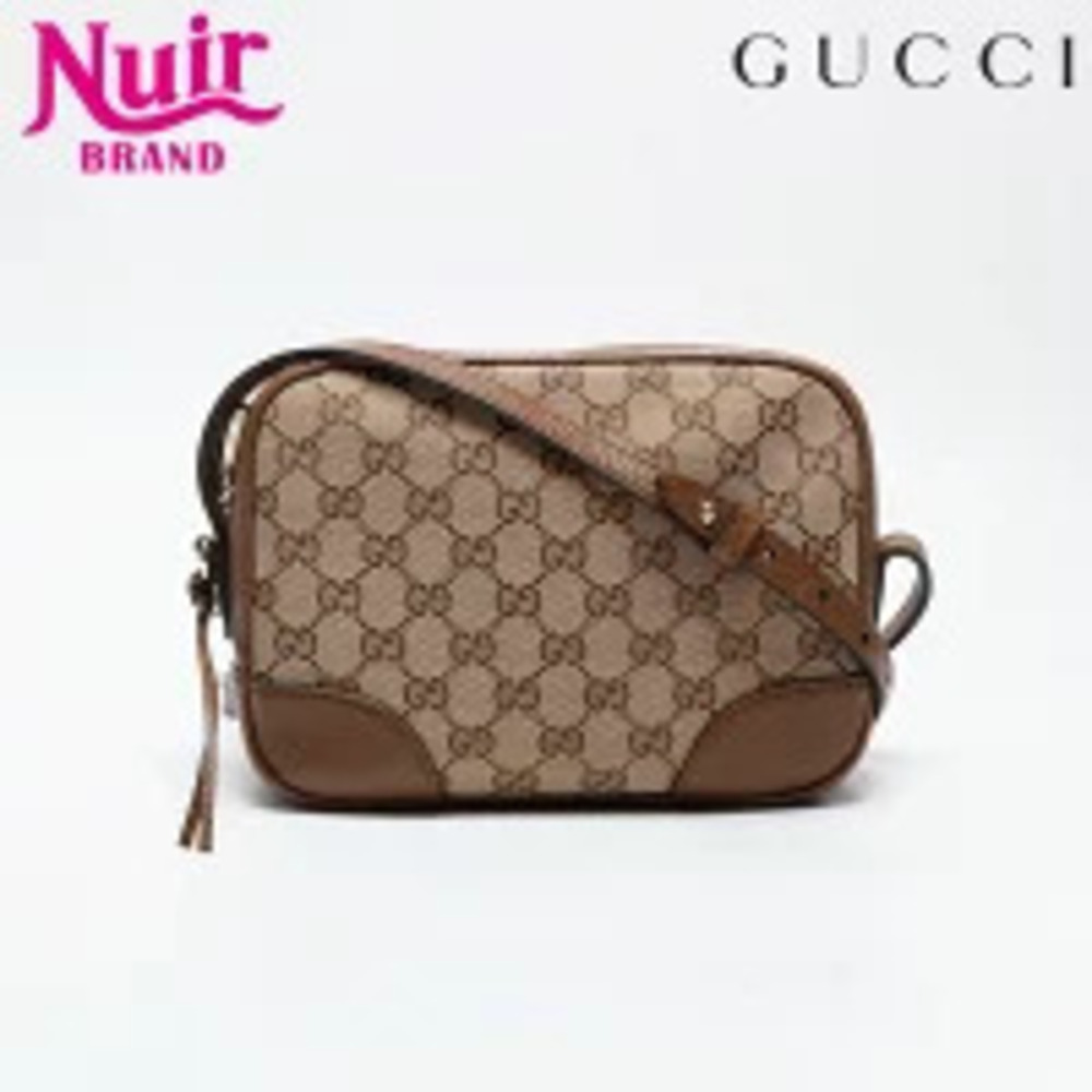 Gucci GG Canvas Camera Bag Shoulder Brown